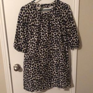 Navy Leopard Kate Spade Dress with bow